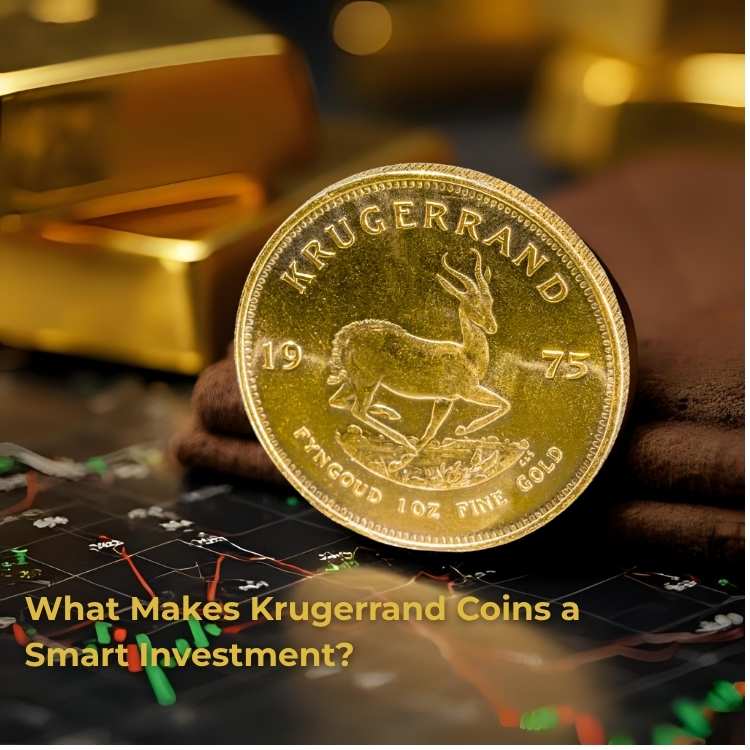 Detailed view of a Krugerrand Coin, symbolising global trust and investment value
