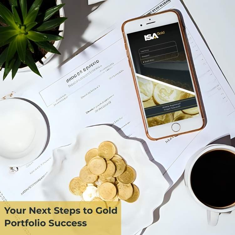South African investor tracking Krugerrand gold coin portfolio using online tools