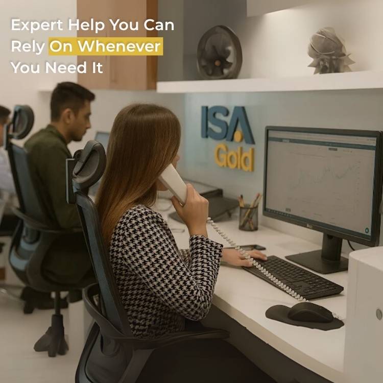 ISA Gold customer support team assisting investors with Krugerrand gold coin portfolio questions