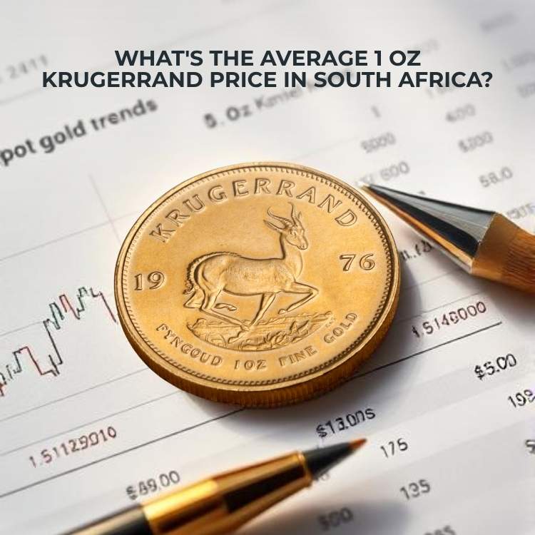 Printed gold market charts and Rand exchange rates reflecting live 1 oz Krugerrand price analysis
