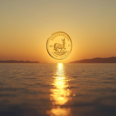 Gold Krugerrand representing long-term stability in the price of gold Krugerrand