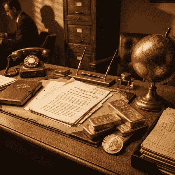 Historic Bretton Woods archival documents and early coin strikings establishing gold krugerrand history value