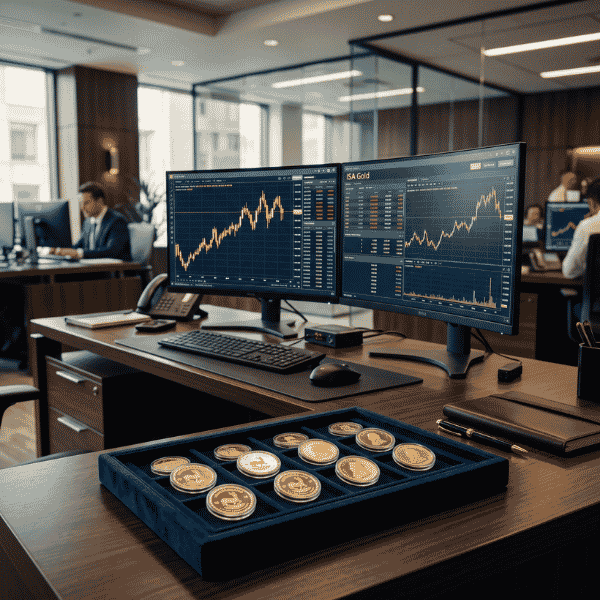 ISA Gold bullion desk providing live pricing, instant buybacks, and secure vaulting for all fractional gold krugerrand sizes